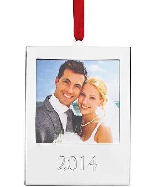 Lenox Silver 2014 Frame Christmas Ornament-10th Year Reunion in 2024