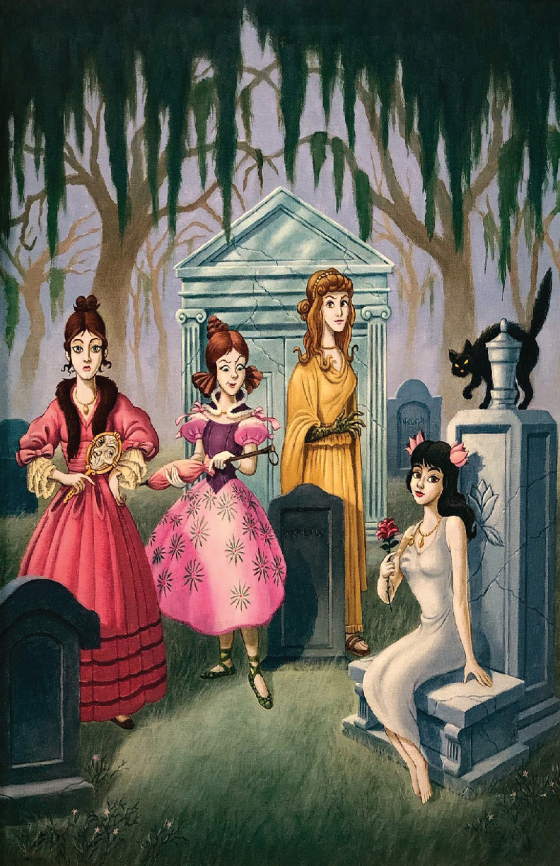 Haunted Mansion Ladies of the Graveyard Disney Print