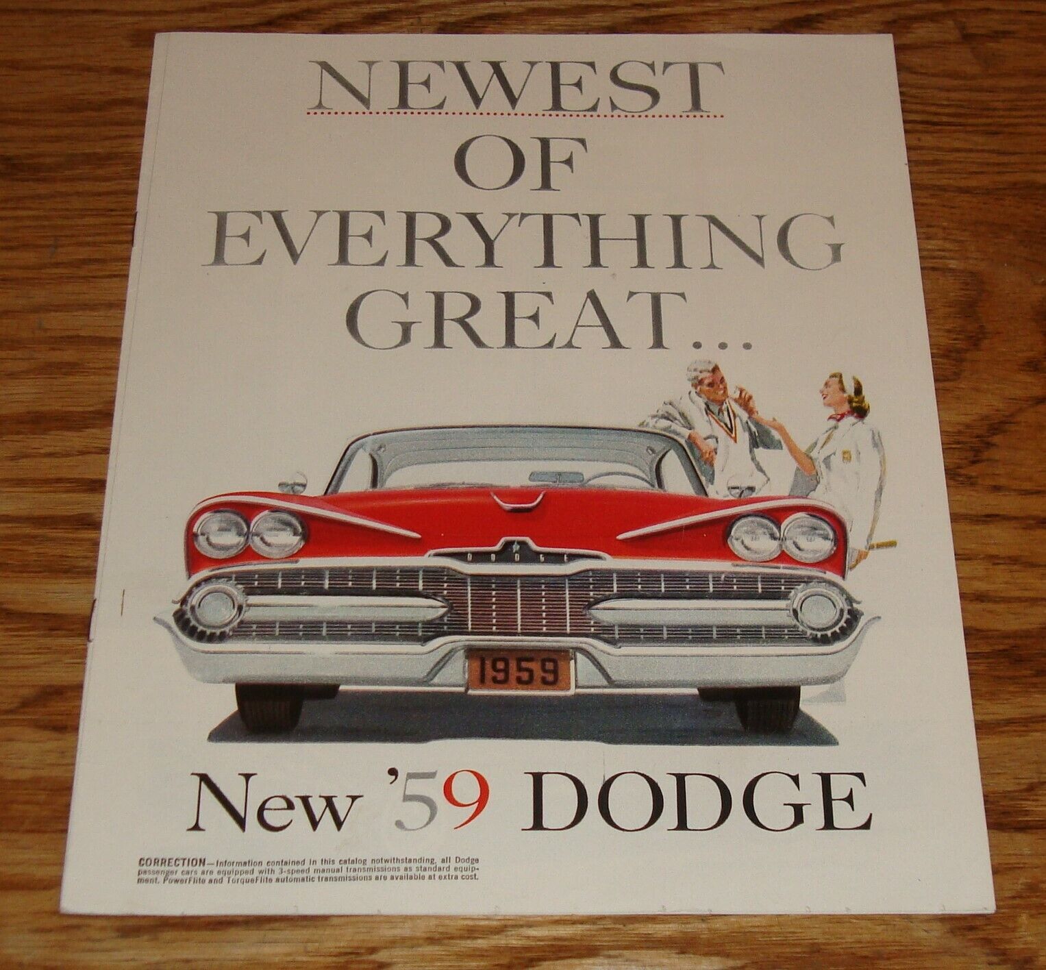 Original 1959 Dodge Full Line Sales Brochure 59 Coronet Royal Lancer Sierra
