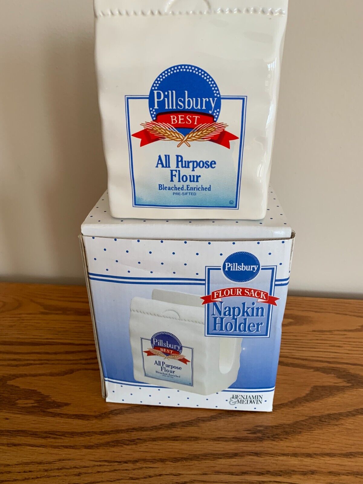 Pillsbury Best All Purpose Flour Sack Napkin Holder in Original Box