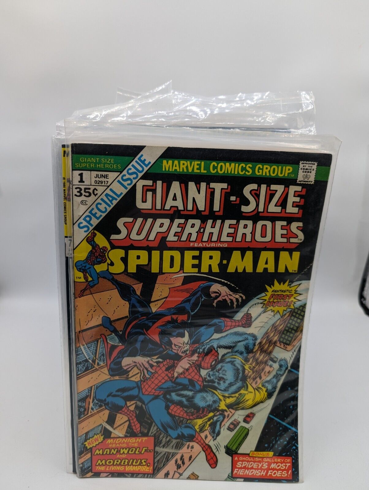GIANT-SIZE SUPER-HEROES #1 MAN-WOLF & MORBIUS TEAM-UP MARVEL COMICS 1974