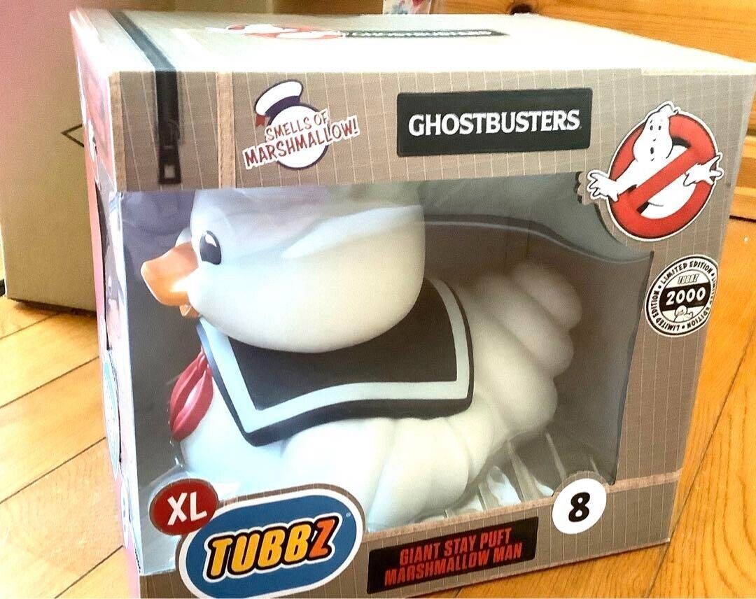 Ghostbusters Giant Stay Puft TUBBZ XL Duck Figure Statue PVC Marshmallow Scented