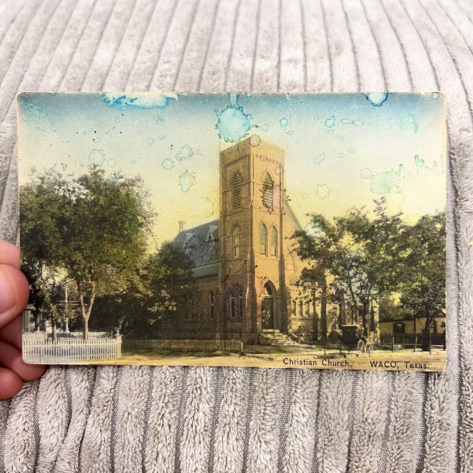 Christian Church Waco Texas 1910 Vintage Postcard