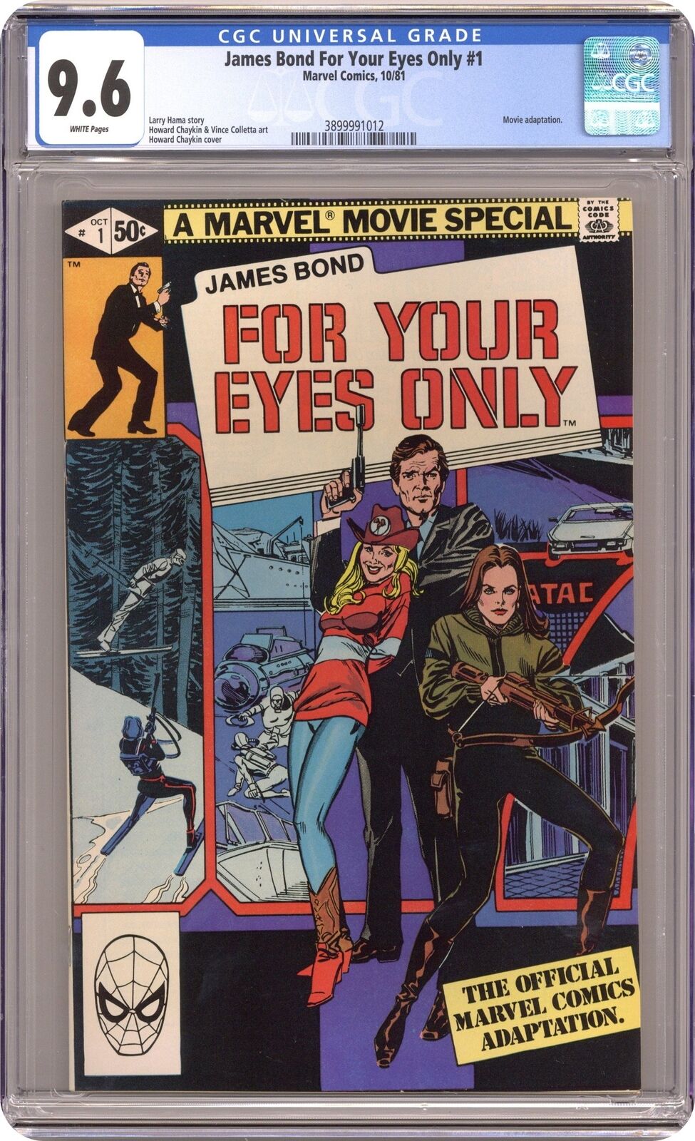 James Bond For Your Eyes Only #1 CGC 9.6 1981 3899991012