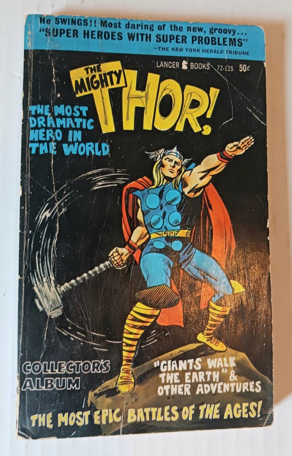 1966 Lancer Paperback The Mighty Thor Marvel Collector\'s Album Series