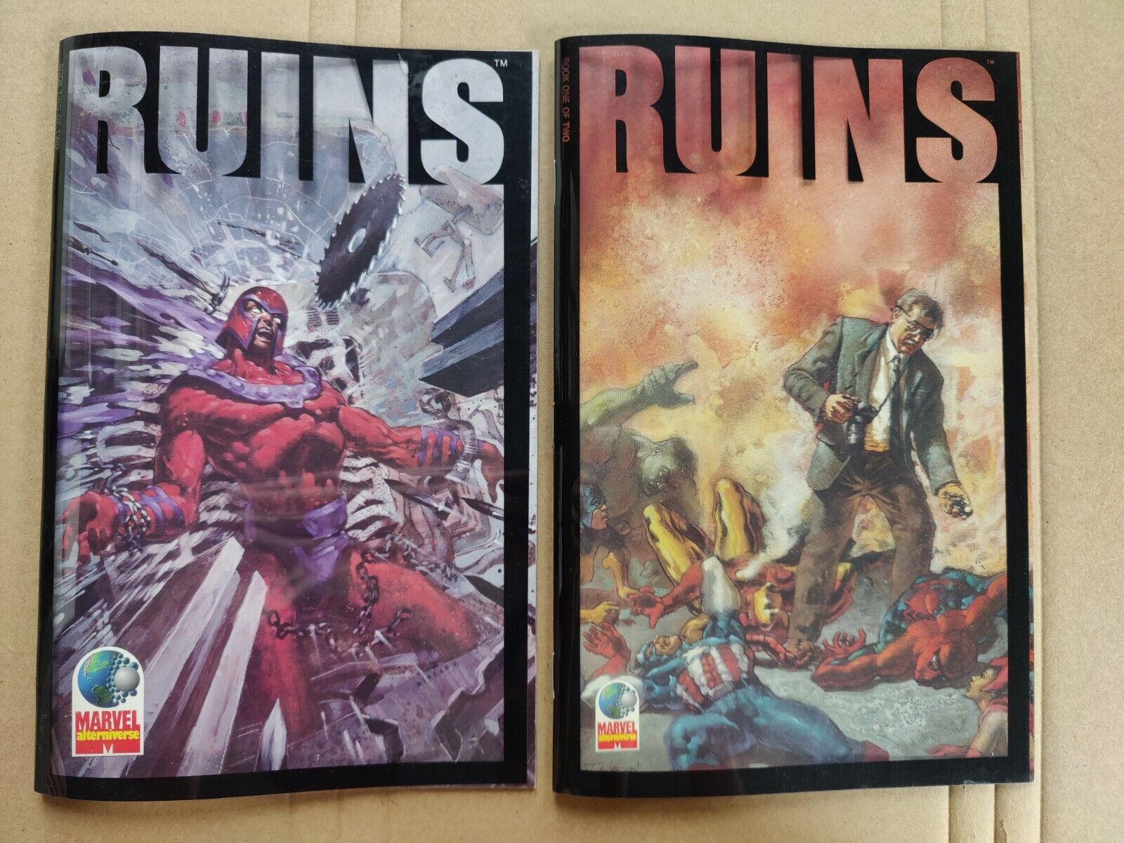 Ruins #1-2 Complete Set Lot 1 VG To VG/FN Marvel Comics 1995 Warren Ellis