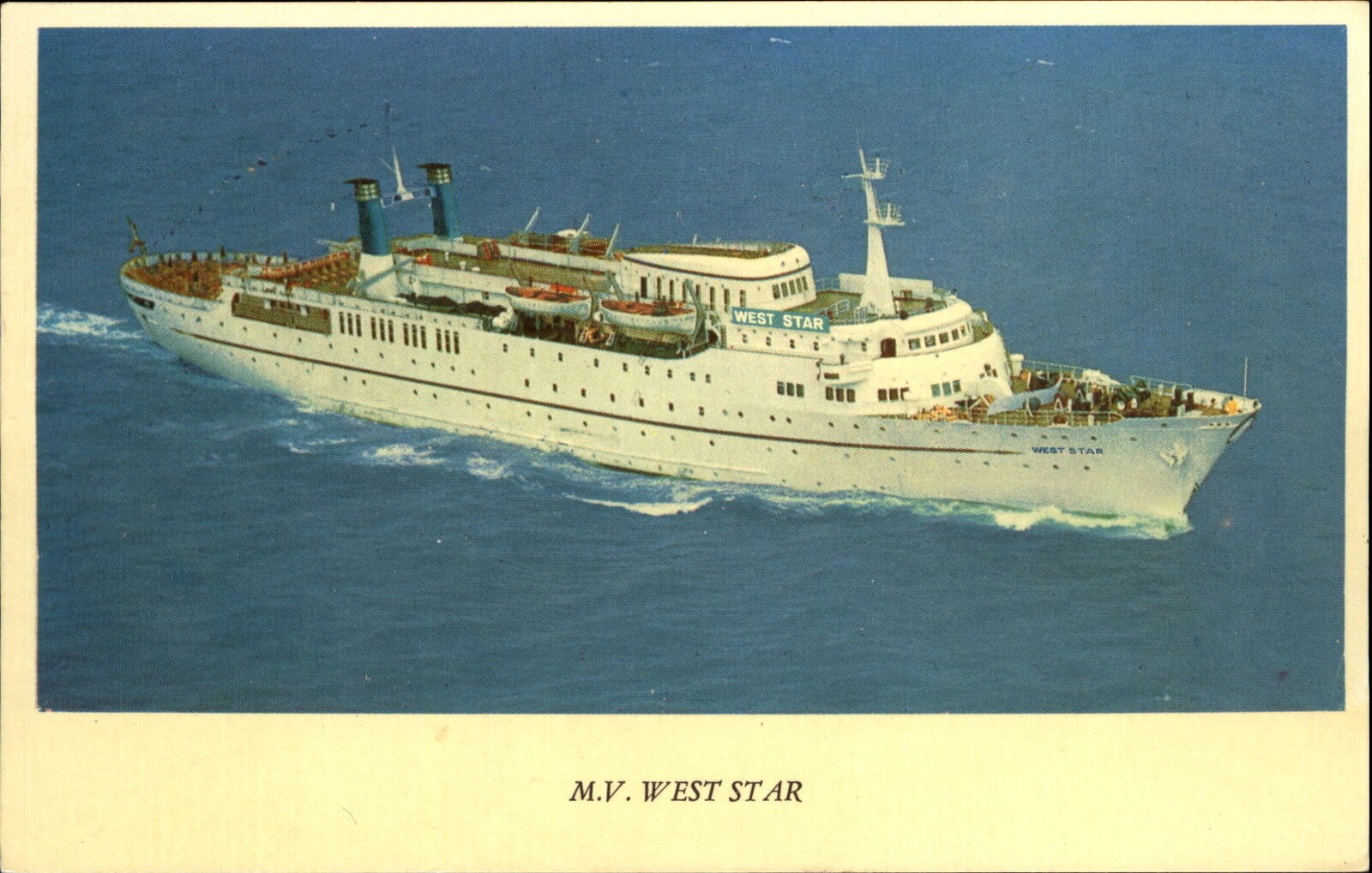 MV West Star ~West Line division of Westours ~ west coast steamship 1970s