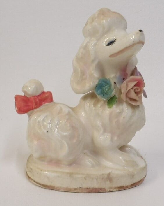 Vintage Napcoware Japan C-6902 White Poodle Dog Figurine