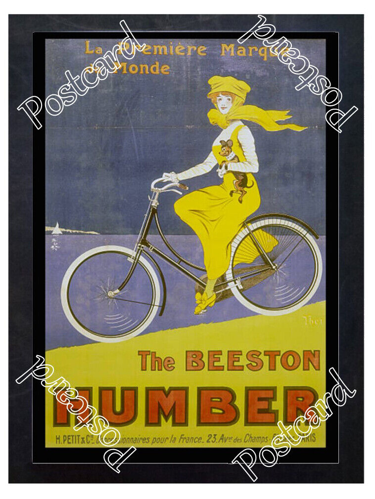 Historic Humber bicycles, late 19th century Advertising Postcard 1