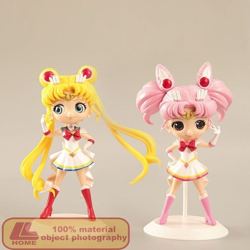 Anime SMLA Small Lady Tsukino Usagi Cute girl 2Pcs PVC Figure Statue toy Gift