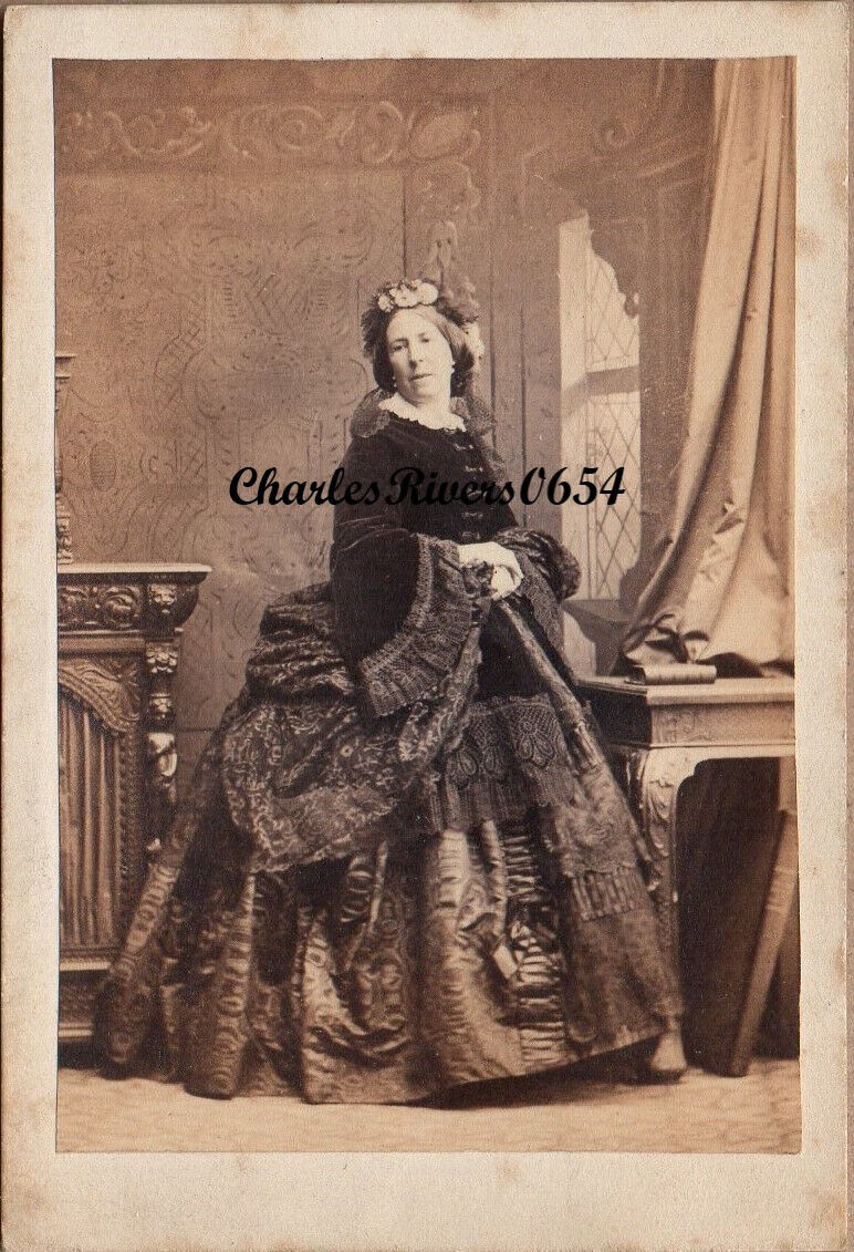 1862 CDV COUNTESS OF GOSFORTH BY CAMILLE SILVY VICTORIAN ANTIQUE PHOTO #6761