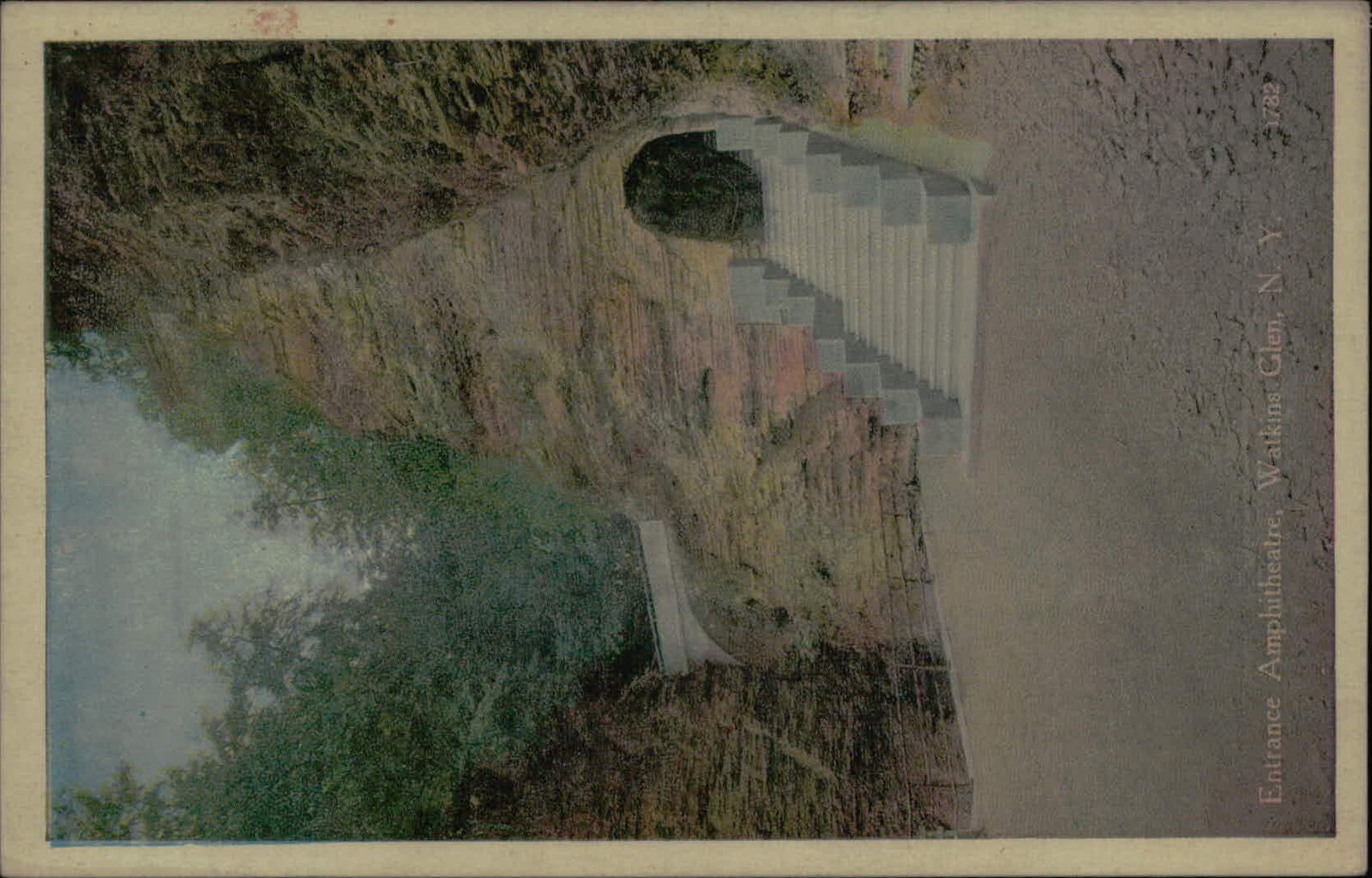 Postcard: Entrance Amphitheatre, Watkins Glen,