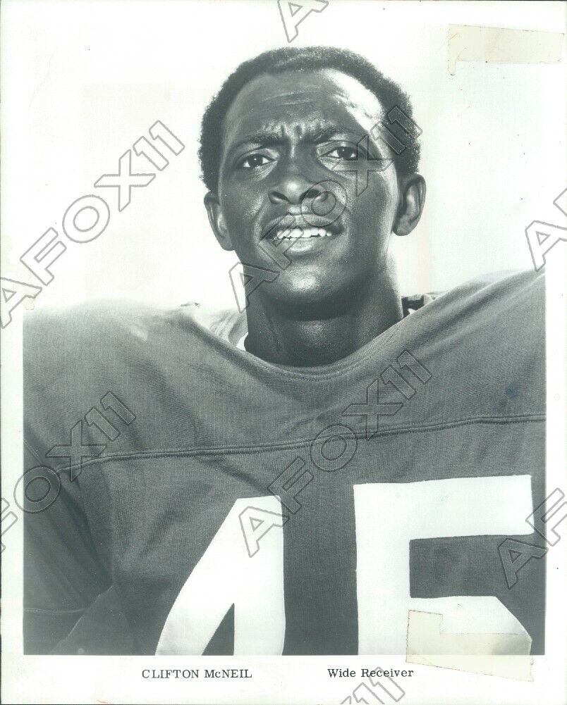 1970 New York Giants Football Player Wide Receiver Clifton McNeil Press Photo