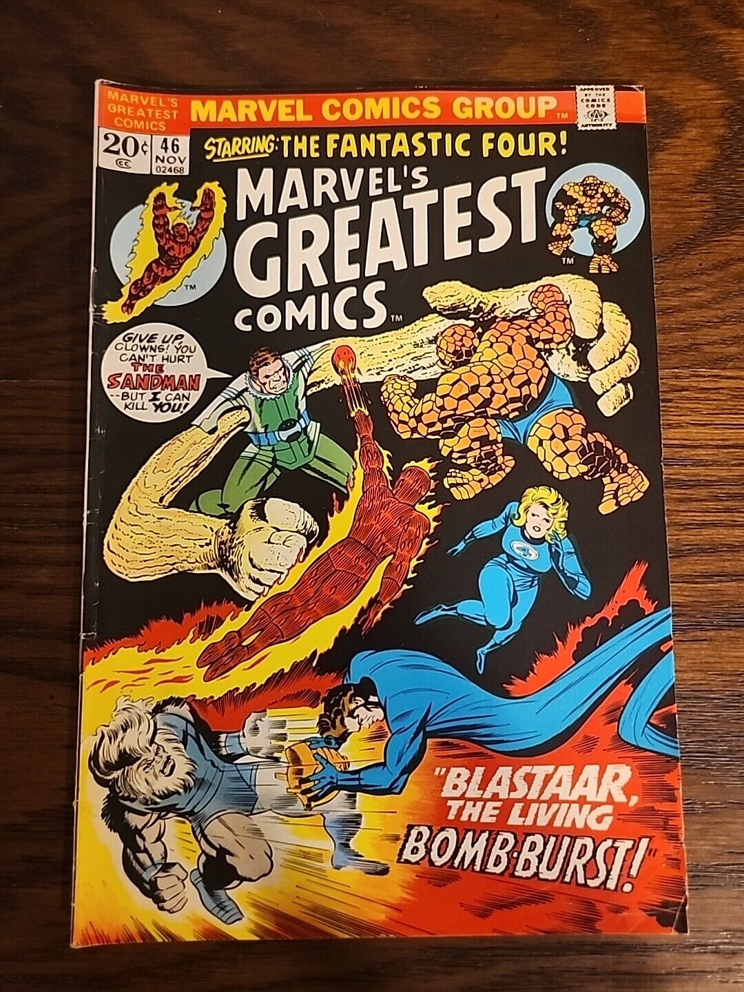 Marvel Comics Marvel\'s Greatest Comics November 1973 VOL#1 NO#46 Comic Book