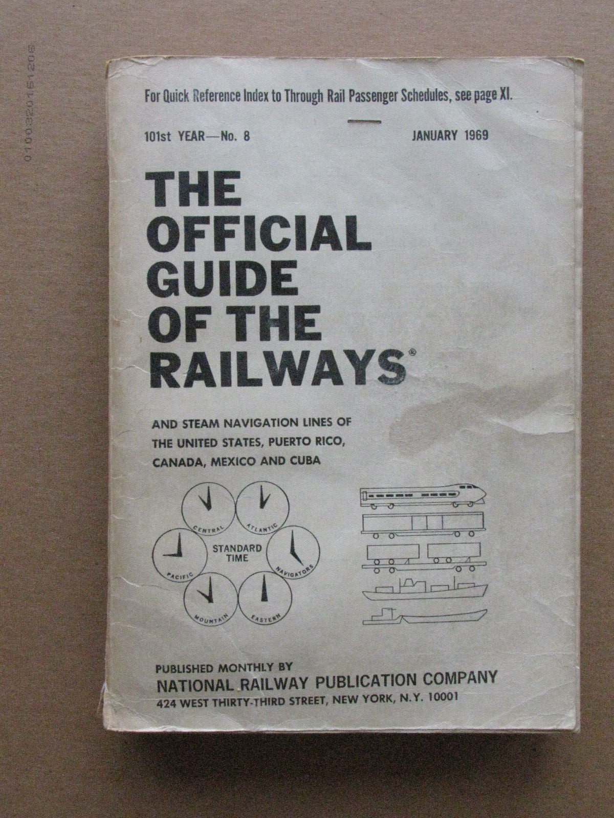 The Official Guide of the Railways, January 1969.  Used.