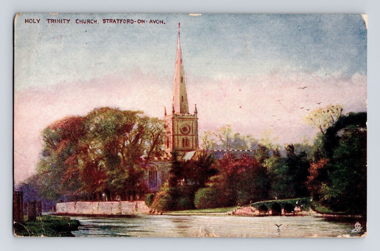 Vintage Postcard Holy Trinity Church UK Tuck Oilette #774 Posted 1907 Edward VII
