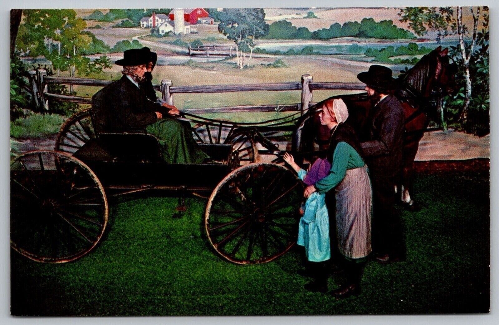National Wax Museum Lancaster County Heritage Pennsylvania Horse Buggy Postcard