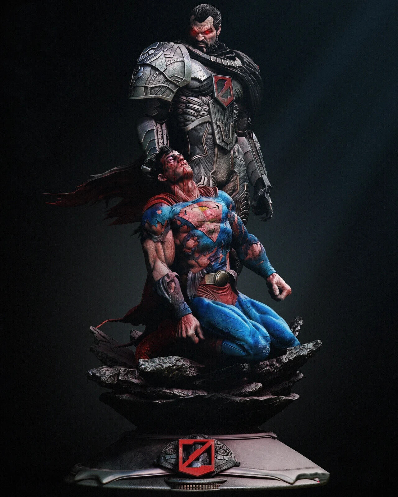 Superman vs. Zod Resin Sculpture Statue Model Kit DC size choices