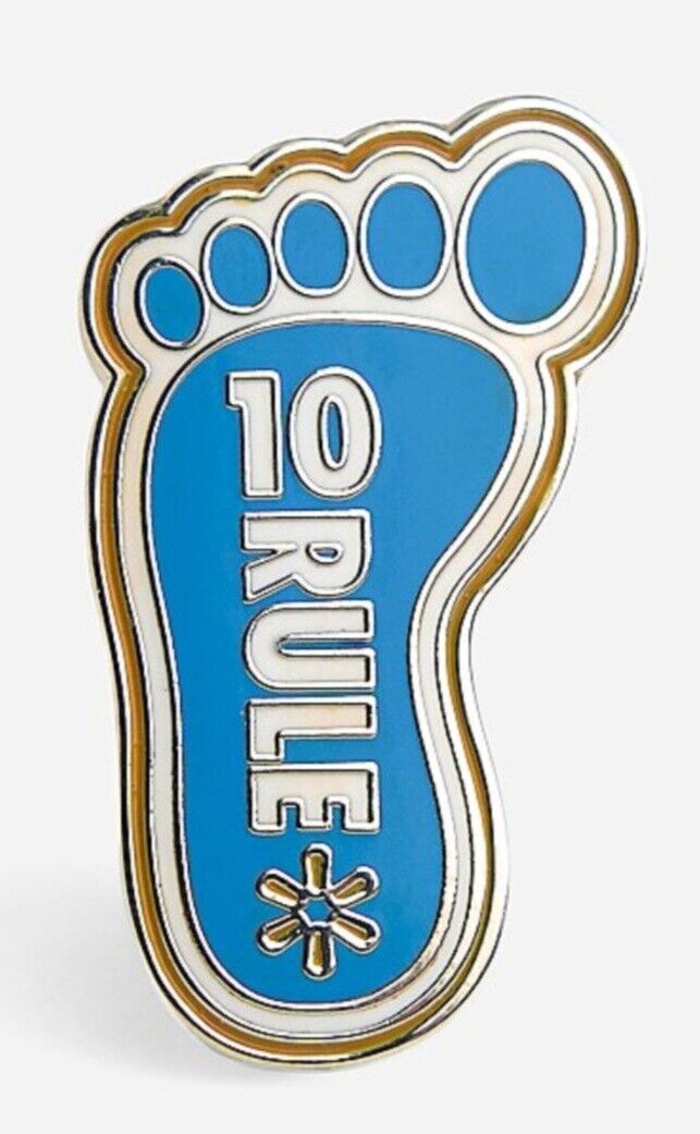 Walmart Limited Collectible 10 Foot Rule Pin *RETIRED PIN*