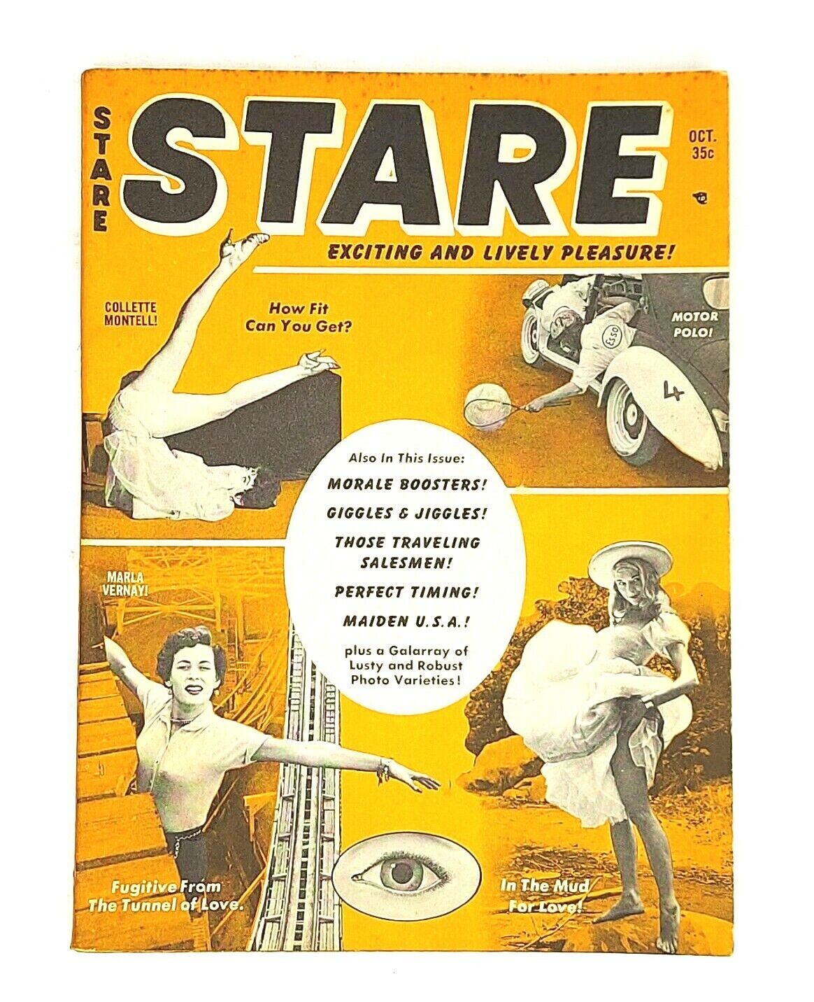 Stare Magazine October 1961 June Wilkinson Humorama Jokes Pinups
