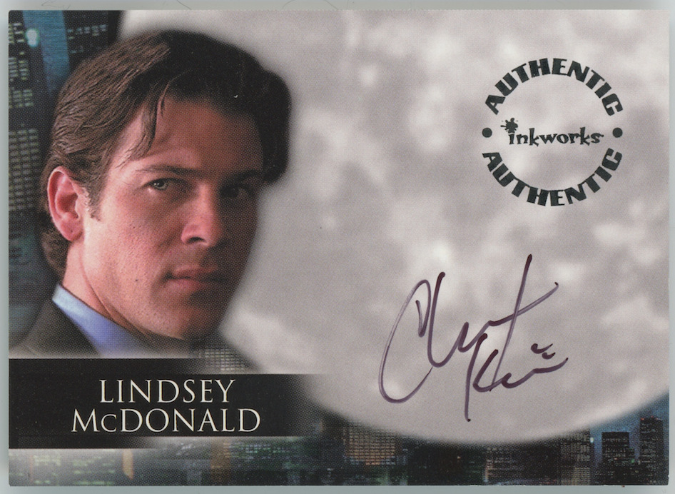 Christian Kane 2000 Inkworks Lindsey McDonald in Angel Season 1 #A6 Auto 25989