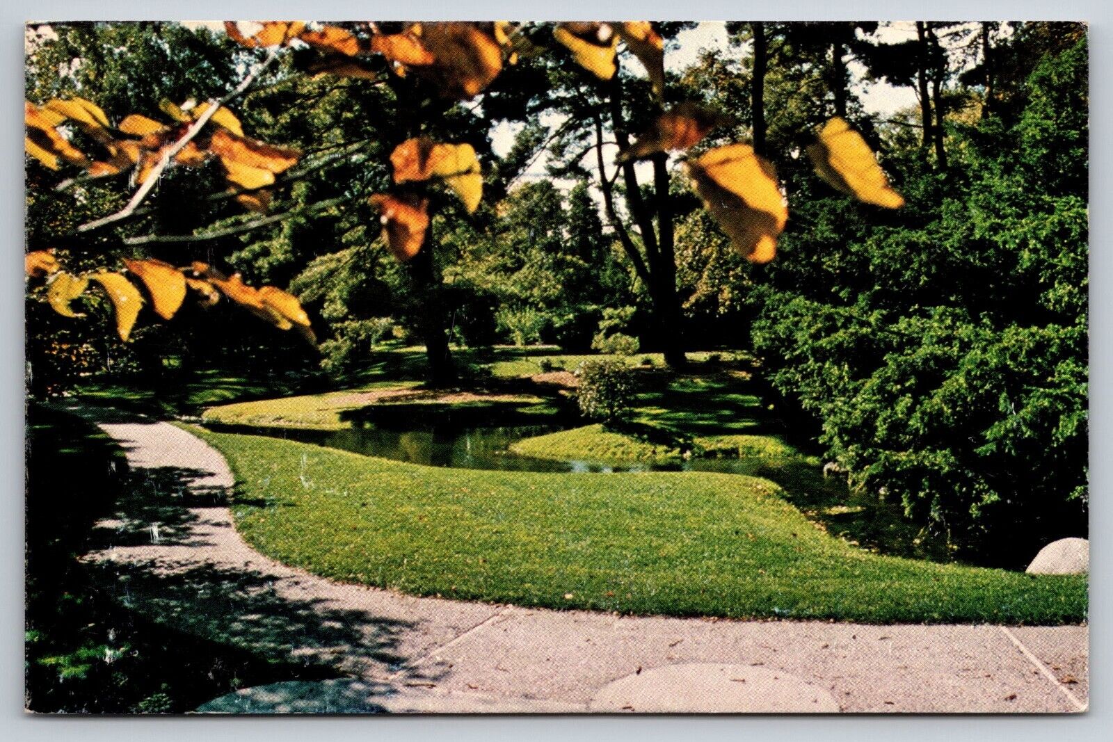 Postcard Michigan Midland The Dow Gardens 8K