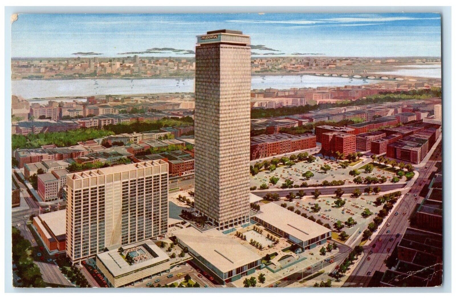 1965 Prudential Center Tower Memorial Auditorium Boston Massachusetts Postcard