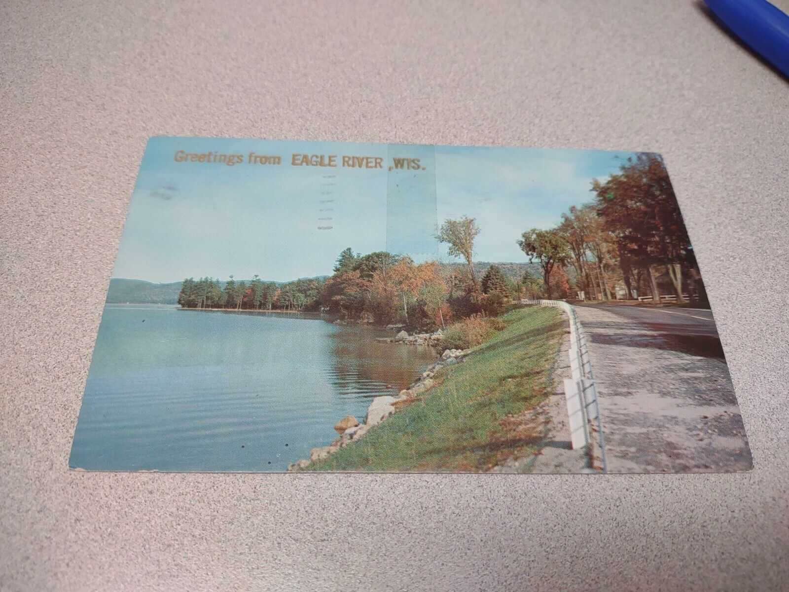 Vintage Eagle River Wisconsin Postcard