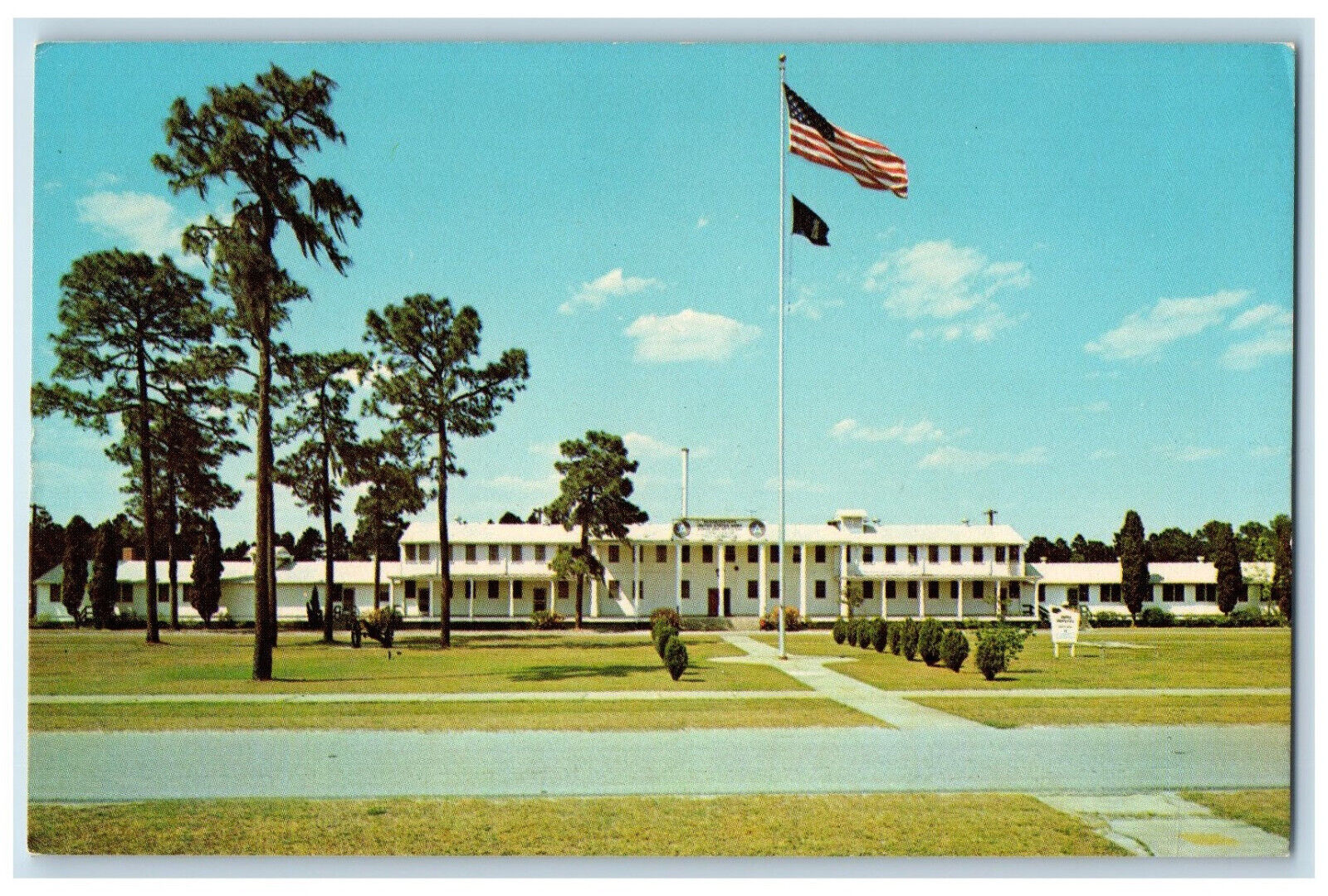 c1950\'s Headquarters Building, Fort Stewart Georgia GA Vintage Postcard