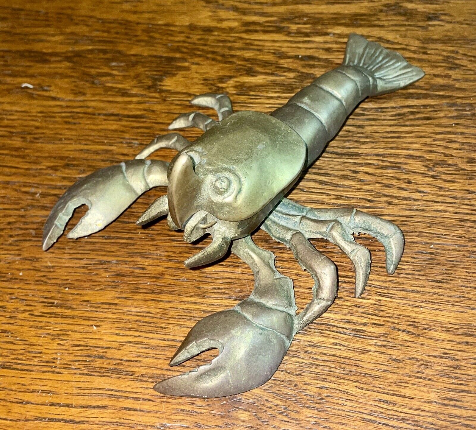 Vintage Brass Lobster Ashtray