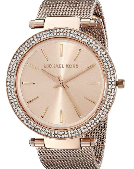 Michael Kors Darci Women\'s Rose Gold Dial Rose Gold Mesh Bracelet Watch - MK3369