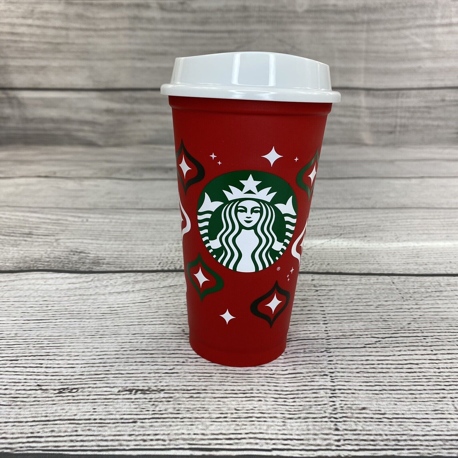 Starbucks Limited Edition 16oz Coffee Tea Drinking Cup w/ Sip & Cooling Top NEW
