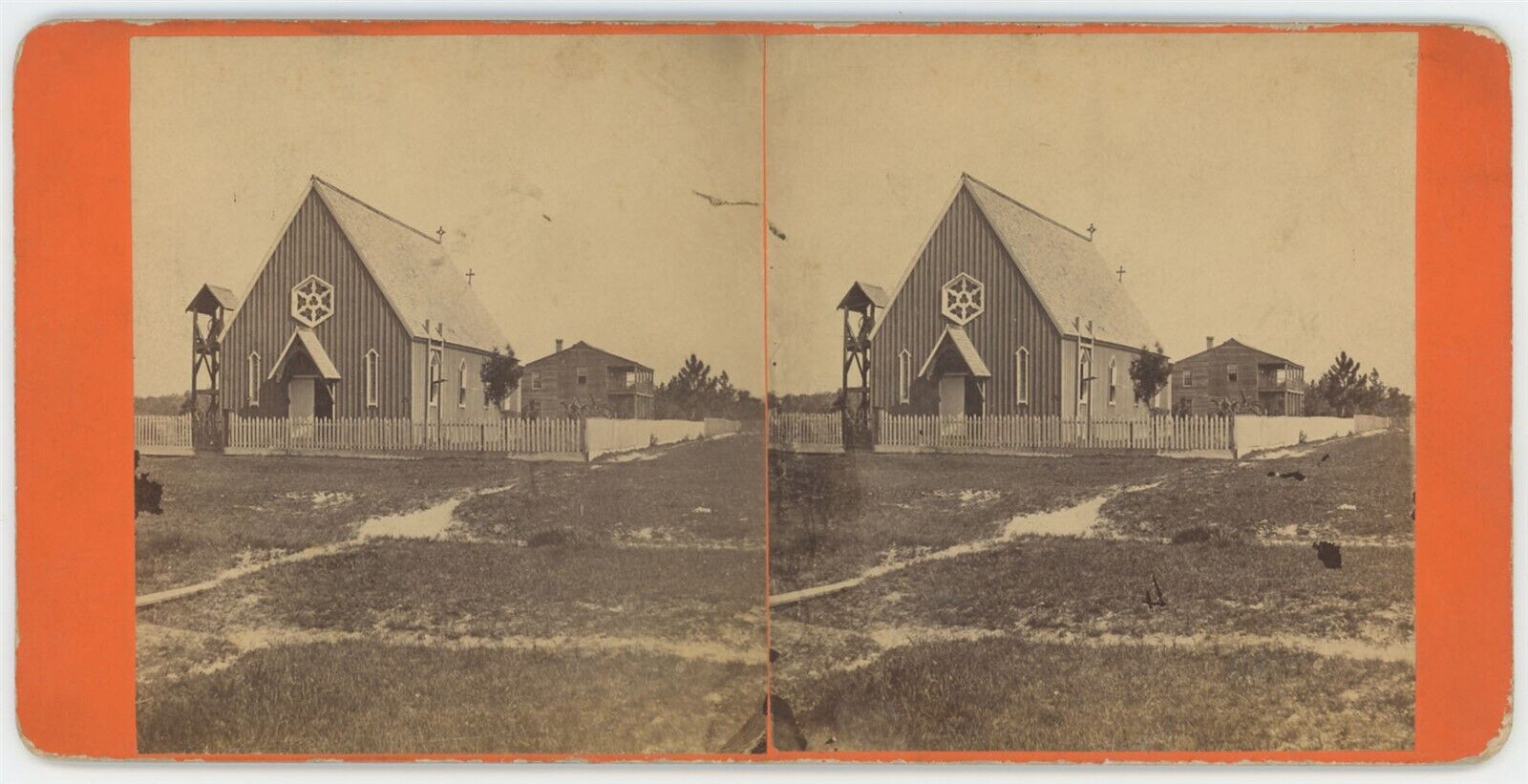 FLORIDA SV - Palatka - Church & Boarding House - 1870s RARE
