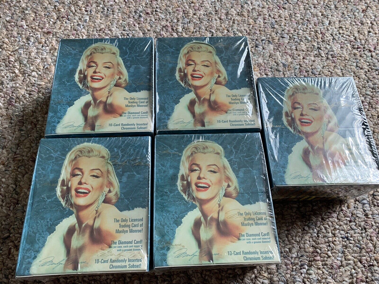 5x Boxes VINTAGE 1993 MARILYN MONROE TRADING CARDS SEALED Sports Time Company