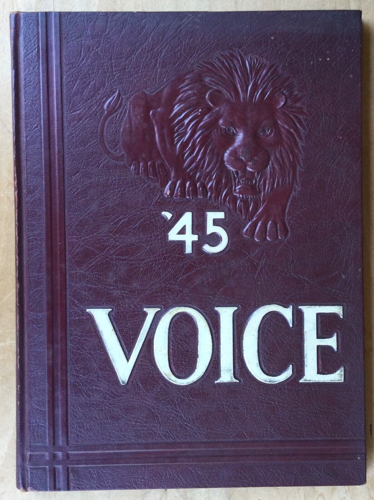 1945 Bassick High School Yearbook The Voice Bridgeport CT owned by Fairfax Mason