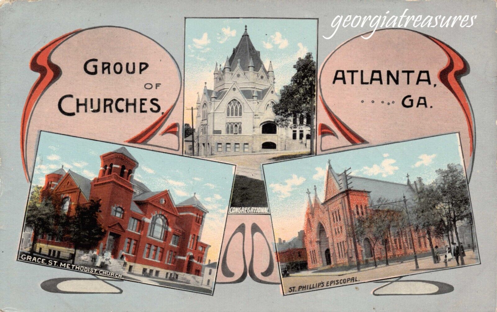 GA~GEORGIA~ATLANTA~GROUP OF CHURCHES~GRACE ST. METHODIST~ST. PHILLIPS EPISCOPAL