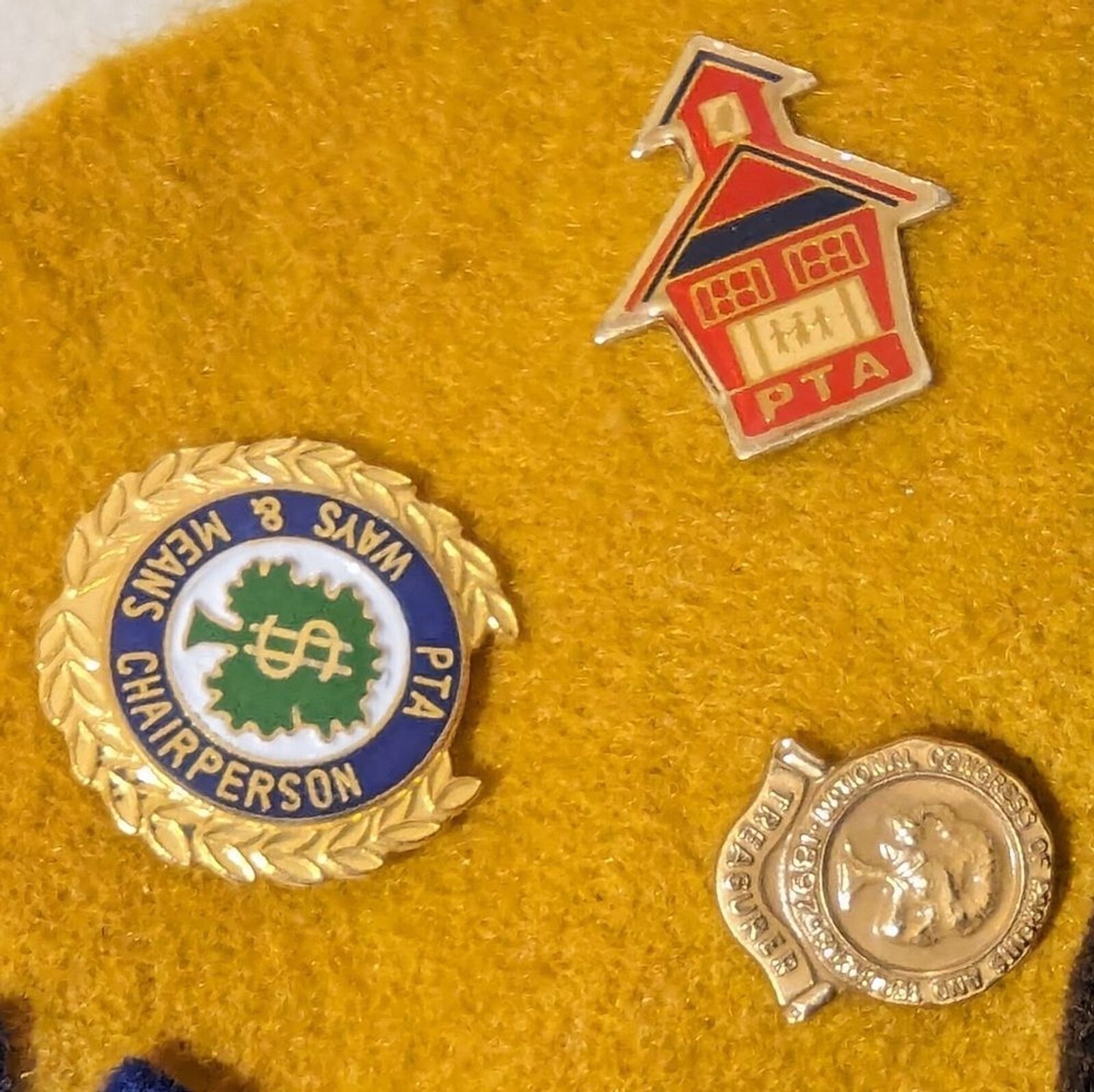 PTA pins set of 3 Parent Teacher Association