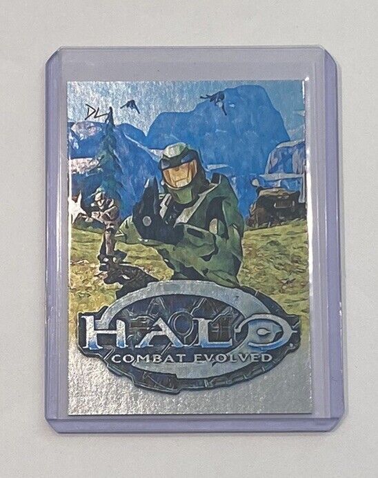 Halo Platinum Plated Artist Signed Combat Evolved Game Cover Trading Card 1/1