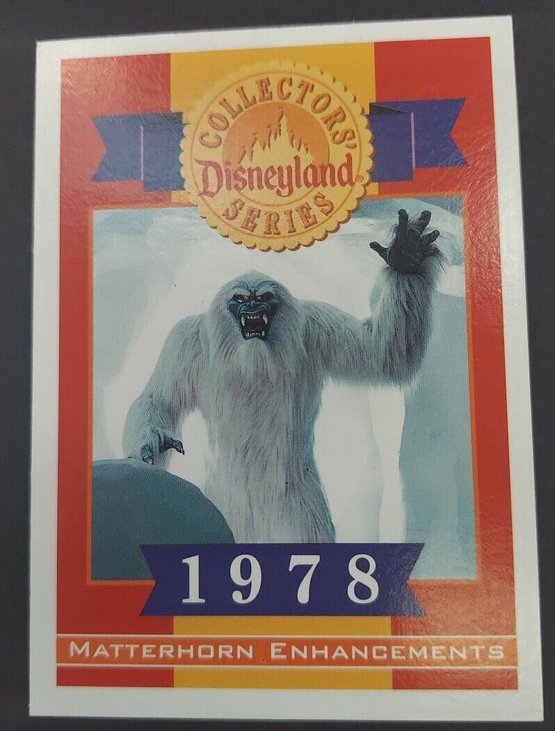 Disneyland 40 Years Collectors series card 1978 Matterhorn Enhancements LE # NM
