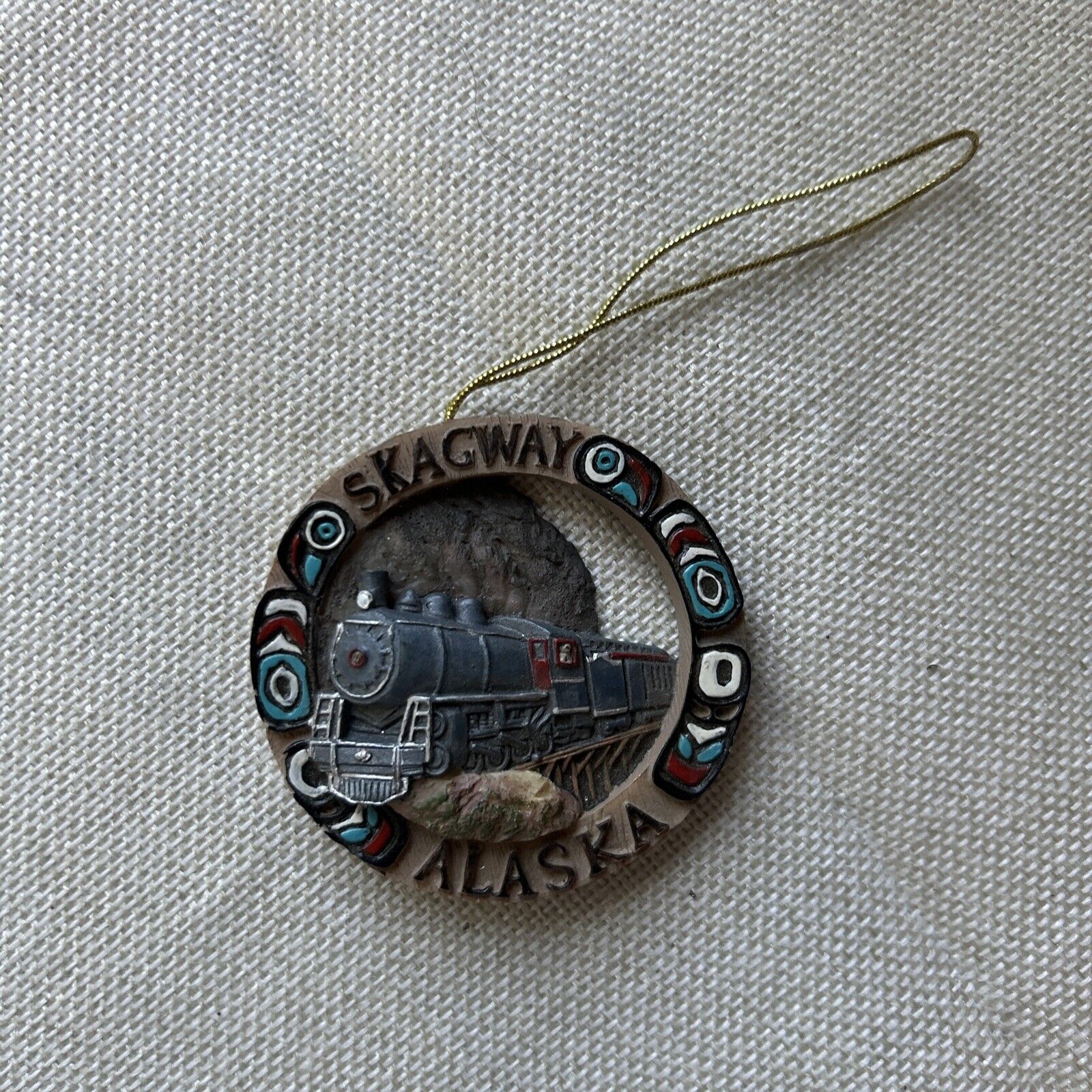 Vintage Skagway Alaska Ornament ￼