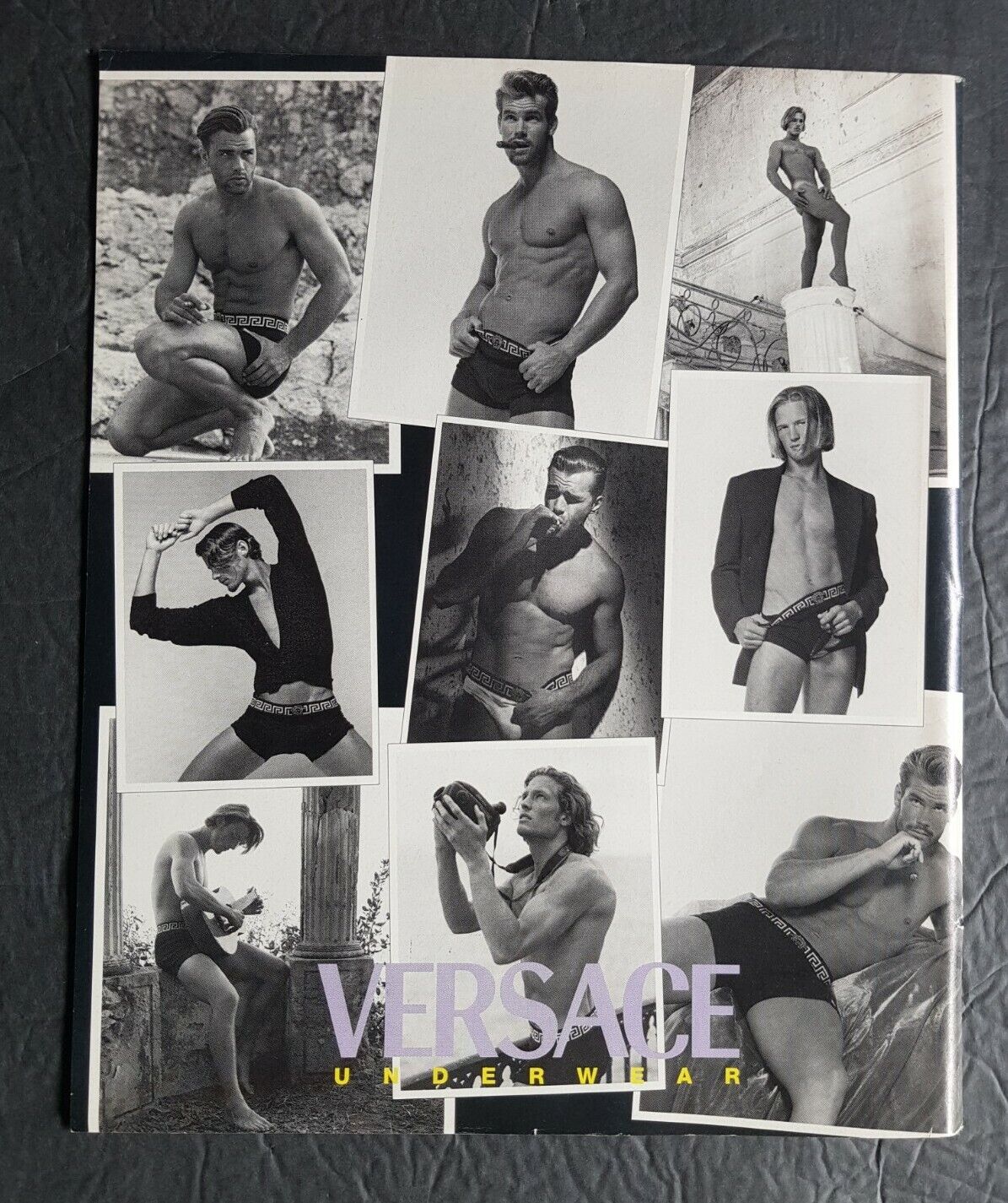 Versace Underwear Promo Print Advertisement Gay Interest Vintage 1995
