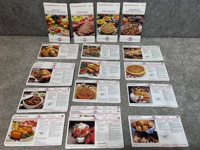Vintage McCalls Great American Recipe Cards Lot of 152 Recipe Cards & 4 Booklets