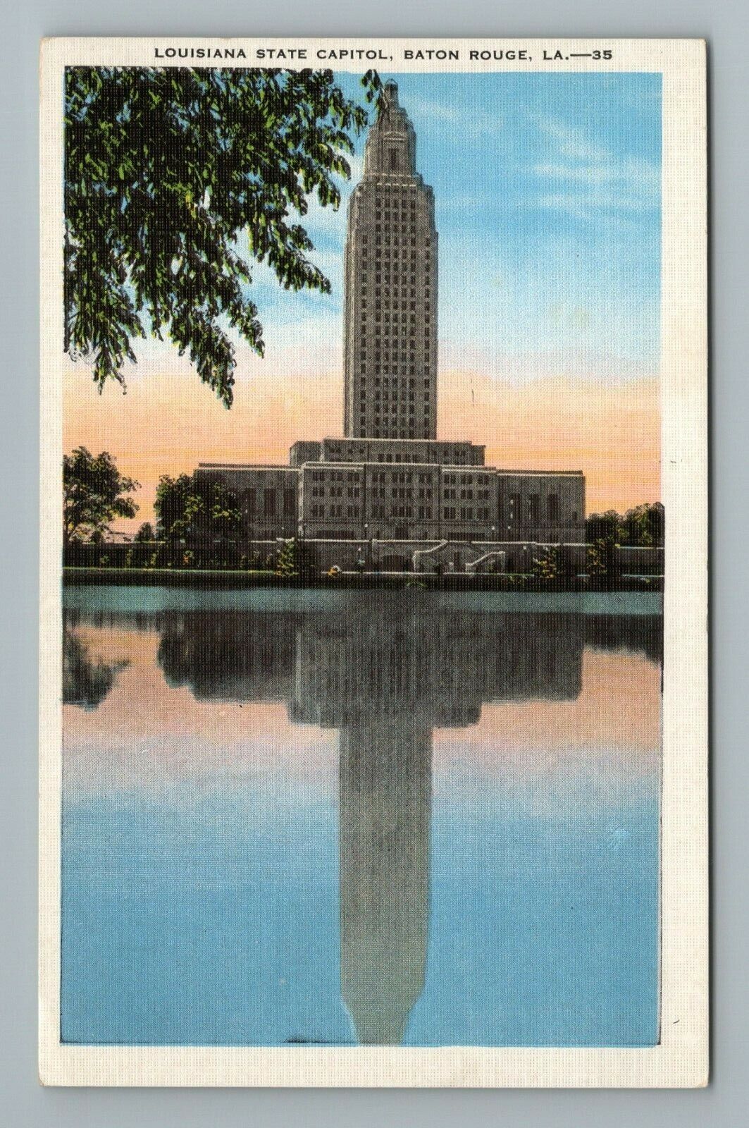 State Capitol Baton Rouge LA Louisiana Postcard