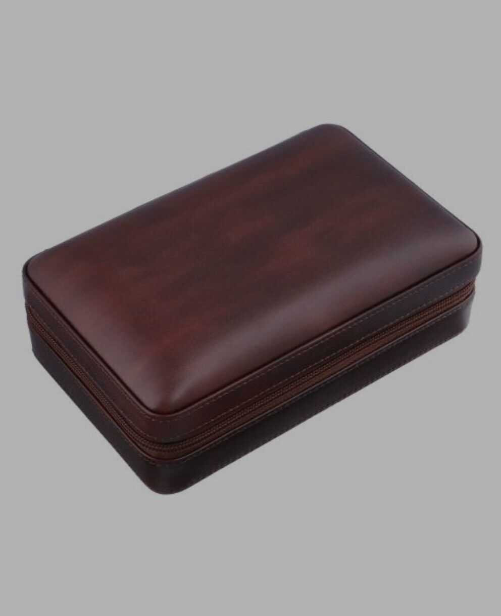 Premium quality Cigar Case, Dark Tan colour