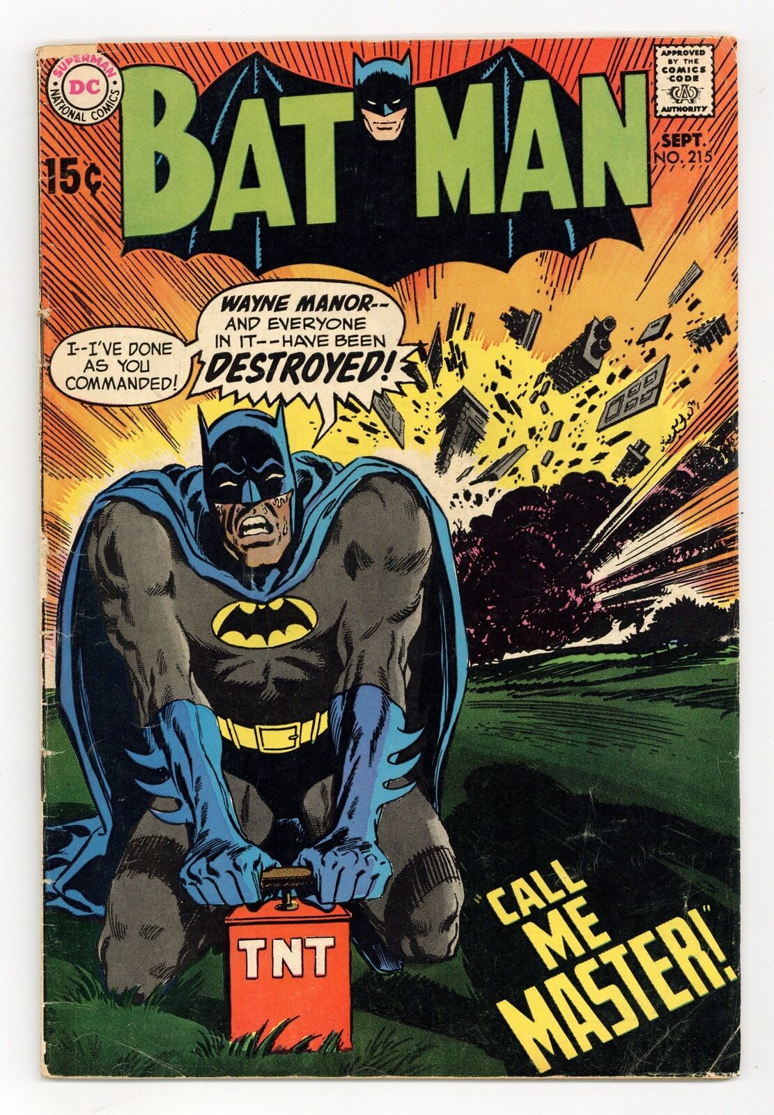Batman #215 VG 4.0 1969