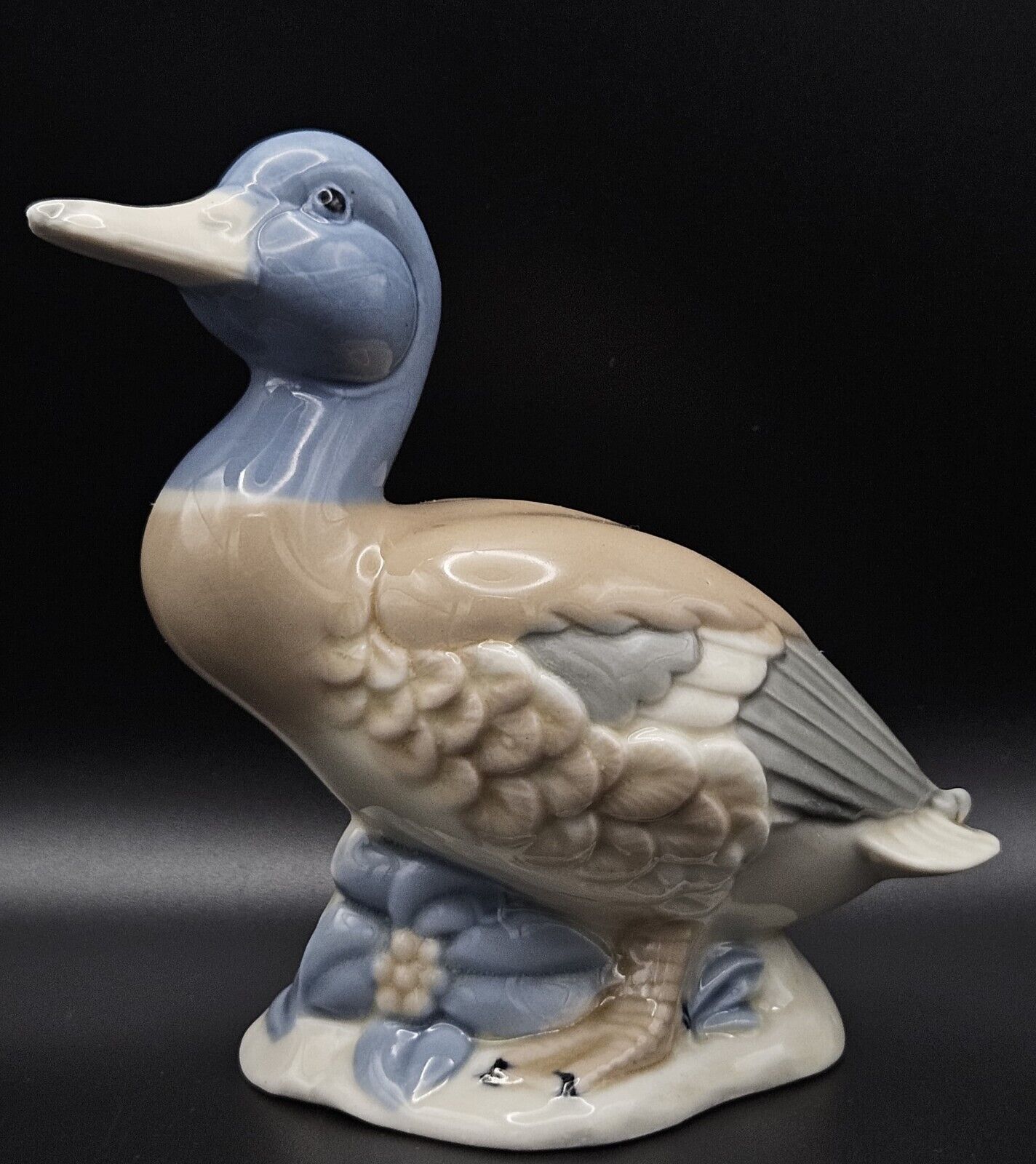Vintage Mallard Duck Porcelain Ornament