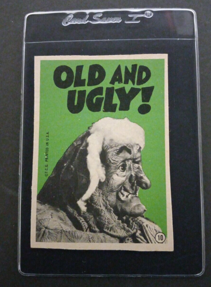 MONSTER GREETING CARDS #10 Topps 1965 Old and Ugly