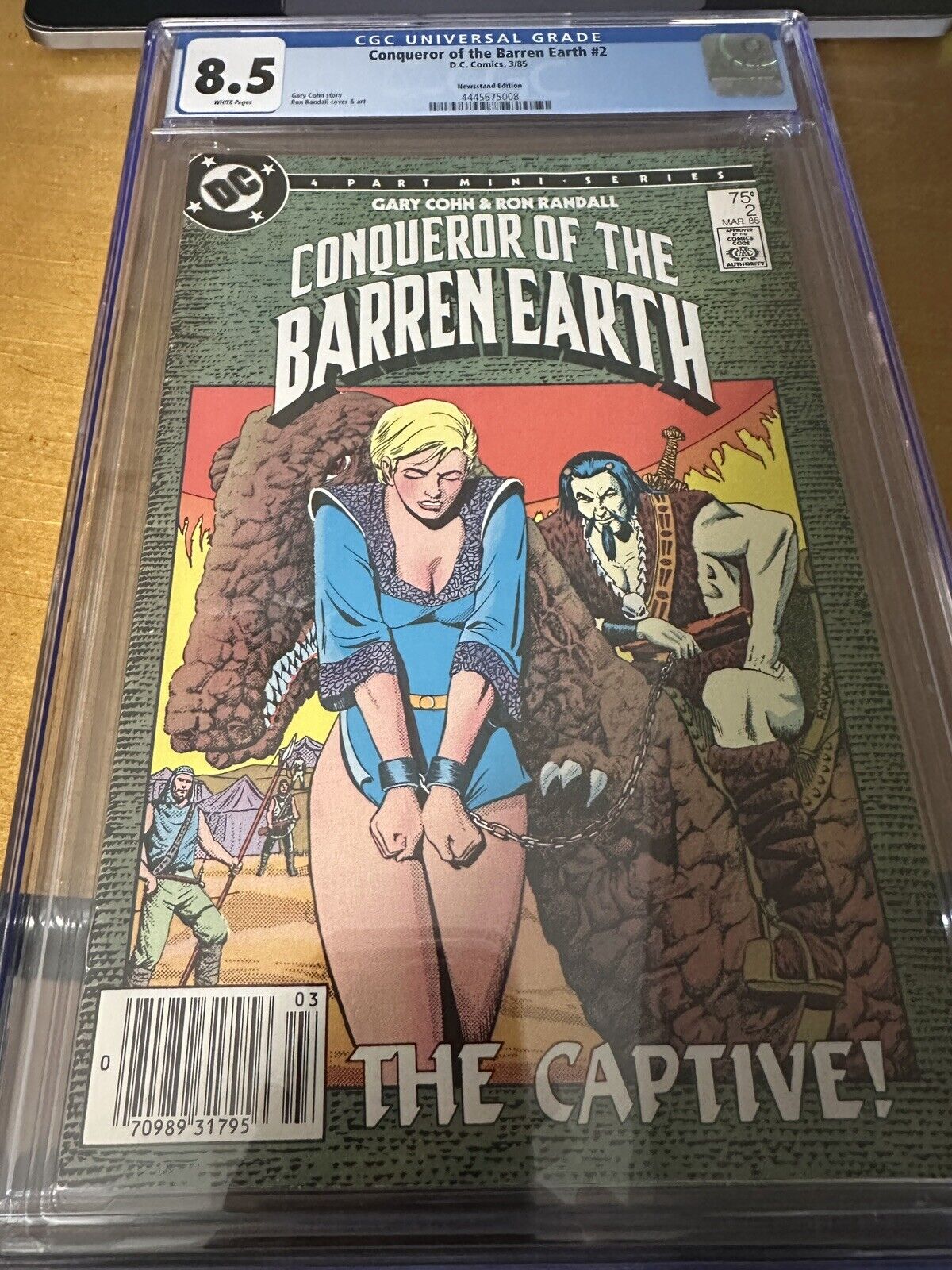 Conqueror of the Barren Earth #2 (MAR/1985) CGC 8.5 WHITE PAGES-ONLY 1 ON CENSUS