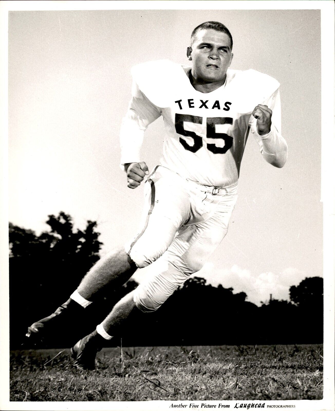 BR8 Original Photo ARLIS PARKHURST University of Texas Football Athlete Running