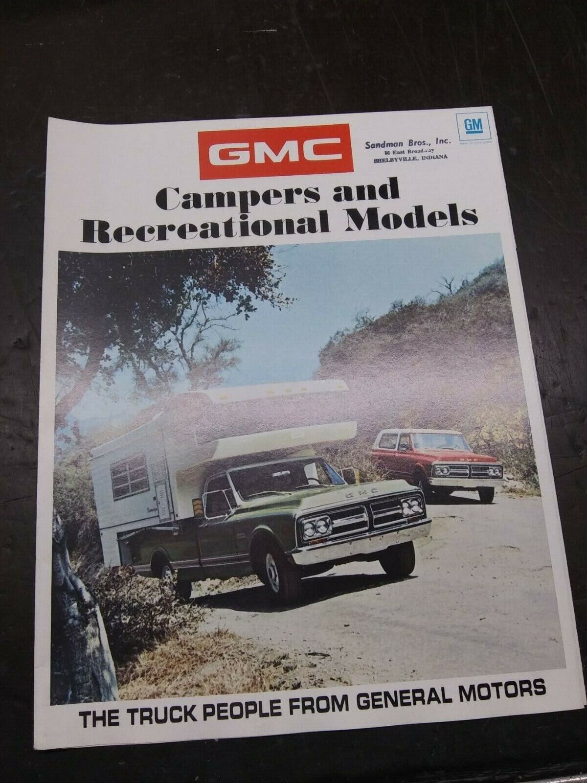 NOS 1971 GMC Campers & Recreational Models Dealer Brochure **Free Shipping**